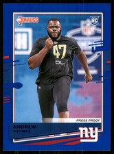 2020 Donruss Press Proof Blue #253 Andrew Thomas New York Giants TW3450