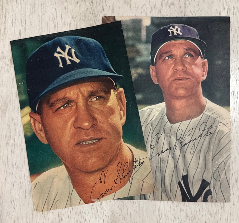 Enos Slaughter Autographed Signed Magazine Cutouts Vintage