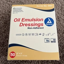 DYNAREX Oil Emulsion Gauze Wound Dressing Non-Adherent Sterile Adaptic Xeroform