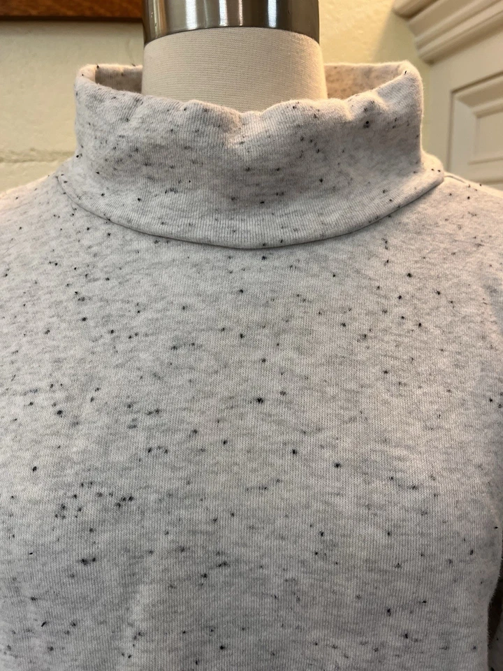 Madewell MWL Gray Crop Long Sleeve Sweatshirt Organic Cotton Sweater Sz Small - Image 2 of 4