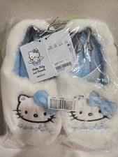 FOREVER 21 HELLO KITTY BLUE ANGEL HOUSE SLIPPERS SIZE S M L NWT SANRIO SEALED