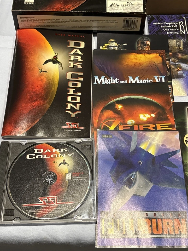 Dark Colony PC 1997 Big Box - Complete + Inserts! Australian Classification - Image 3 of 4