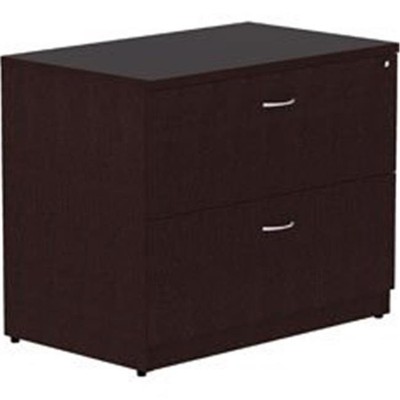 Lorell Essentials Espresso Laminate Lateral File - 2-Drawer (llr-18223)