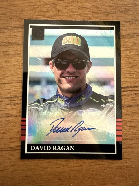 2018 Panini Donruss Racing NASCAR Black Foil David Ragan Auto 1/1