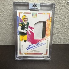 2022 Panini Impeccable - Extravagance Patch Autos Mason Crosby #EPA-MCR Gold /15