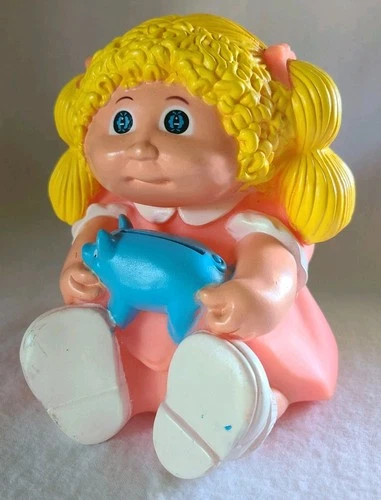 Cabbage Patch Kids 1983 Coin Banks Vintage girl doll vinyl / plastic
