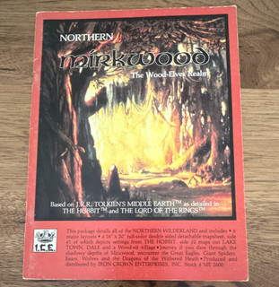 ICE Northern Mirkwood MERP Middle earth RPG Module w/ Poster Map ME 2600 1984