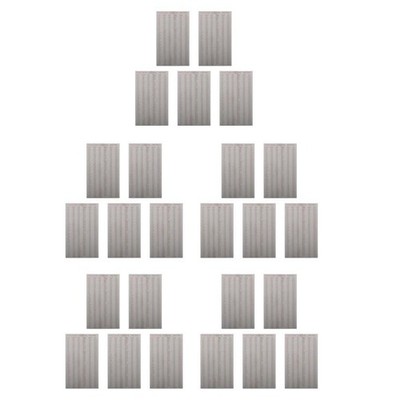 5 Pack Edelstahl Lineal Kantenlineal Für Einstecktuch 3-Zoll-Taschenlineal