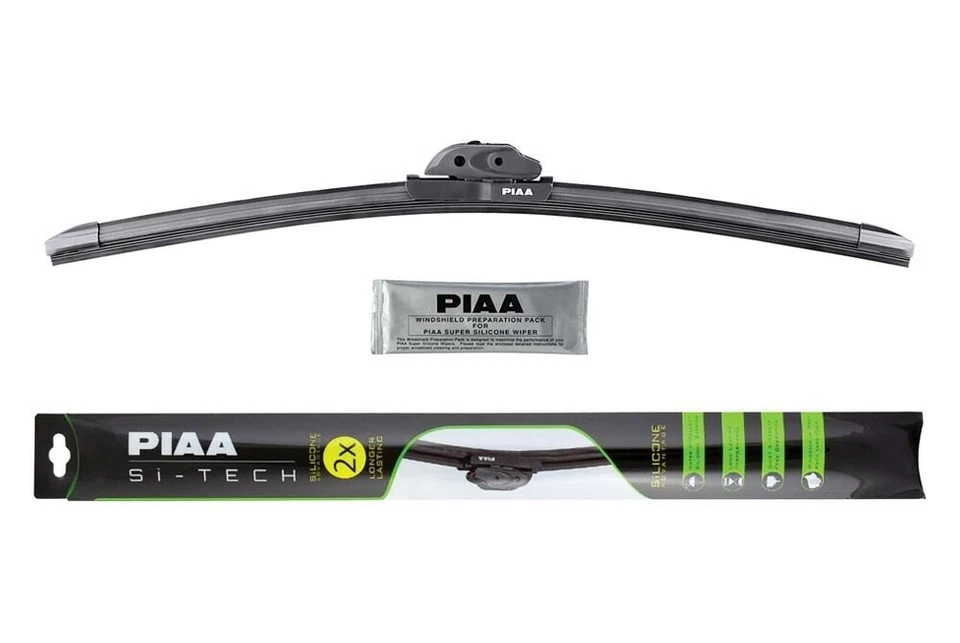 For Honda Civic 1996-2000 PIAA 97038 Si-Tech Silicone Flat 15" Black Wiper Blade Foto 2 de 4