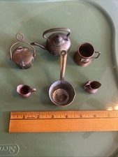 Lot Of 6 Brass/Copper Mini Kitchen Toy Items