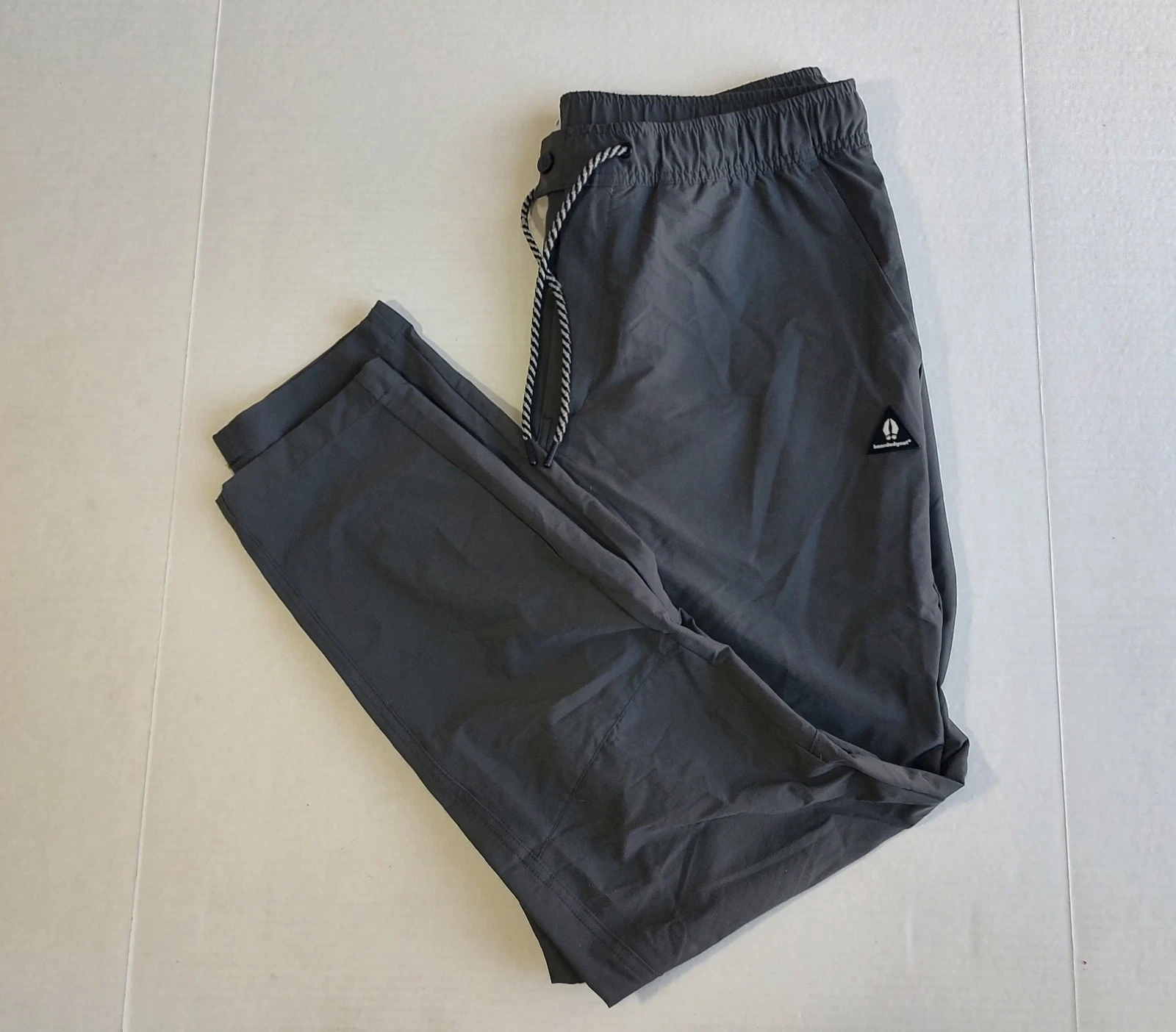 Beardedgoat Rover Hiking Pants Mens XL 34x30 Grey Stretch Drawstring Outdoor
