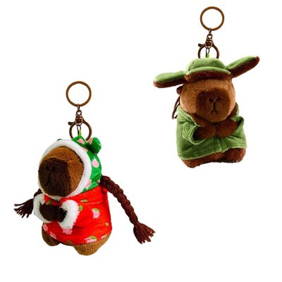 Capybara-Schlüsselanhänger, süßer Capybara-Anhänger, Stofftier, Geschenk