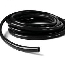 For 20 Feet 1/8" 3MM 4MM 5MM 6MM Silicone Vacuum Black Hose Pipe Tube - BLACK