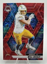 2025 Panini Mosaic Will Dissly Red Scope Prizm Los Angeles Chargers