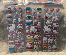 Retro Vintage Look Hello Kitty 3D Bubble Puffy Stickers 3 sets (#28)