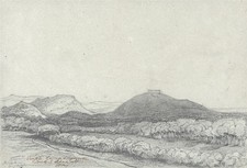H. B. Garling - Pencil Drawing - Agrigento Sicily Italy - 1845 - Grand Tour