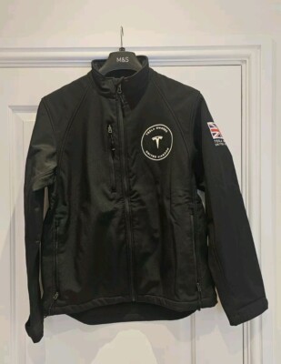 Soft Shell Jacket Tesla, White Logo, Medium, Excellent Condition UK