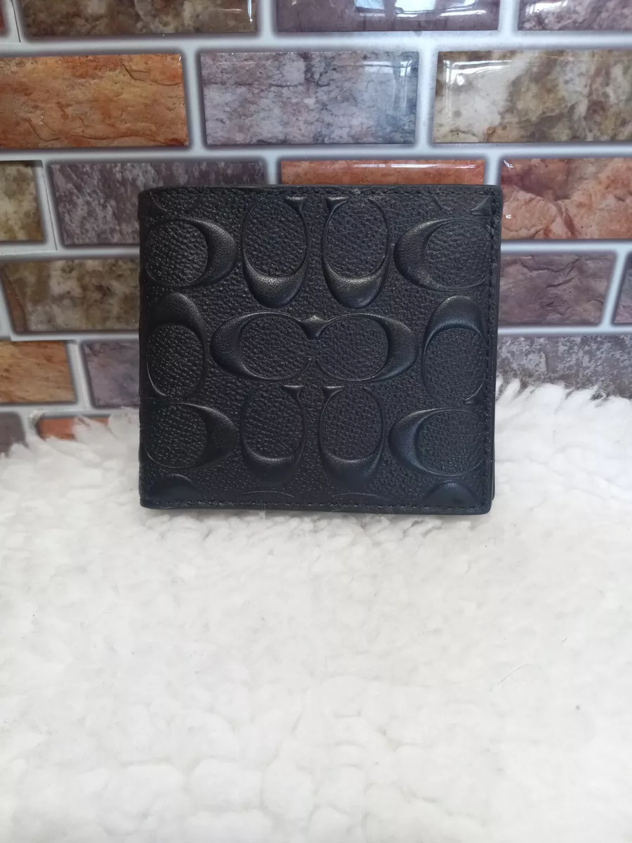 Coach wallet embossed sale