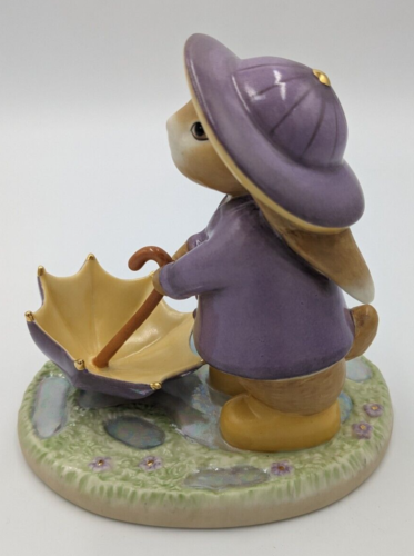 Lenox "Looks Like Rain"  Bunny w/Umbrella Porcelain Figurine - Picture 1 of 8