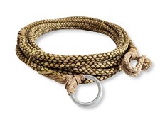 Ranch Rope Lariat Lasso Reata. Rawhide Leather Braided 4/6/8 Cords 34/47/65 FT