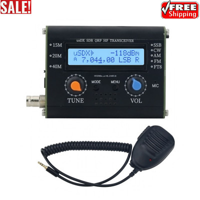 5W usDX SDR QRP Transceiver QCX-SSB to SSB 3-Band All Mode with Handheld Mic