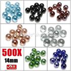 <!--F#f_0-->X500 14mm Colorful Run Game Glass Ball Machine Beads Glass Marbles Bouncing Ball<!--F/-->