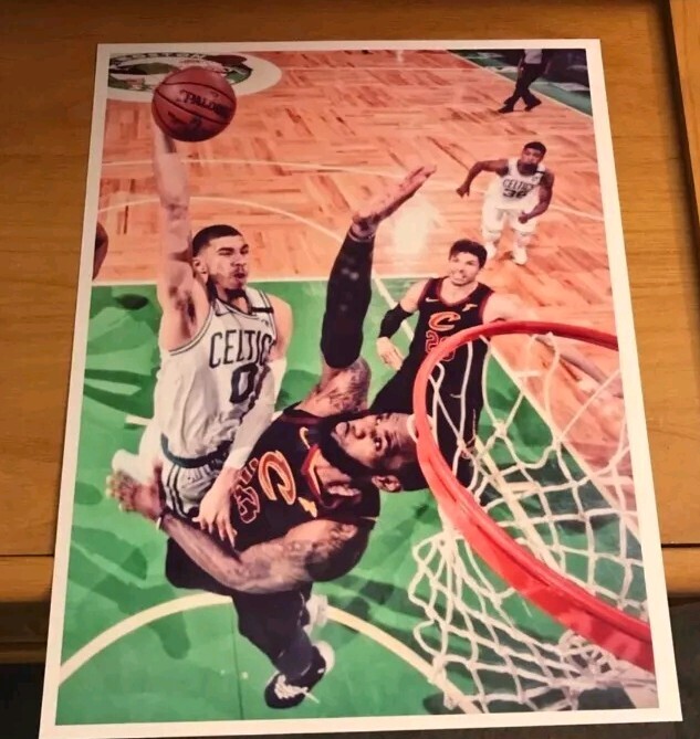 JAYSON TATUM DUNKS ON LEBRON JAMES🤯8.5x11 REPRINT 5 POSTER GLOSSY BUNDLE SET!🔥 | eBay