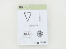 Retired Stampin Up Cling Stamps - Party This Way - Balloon Candle