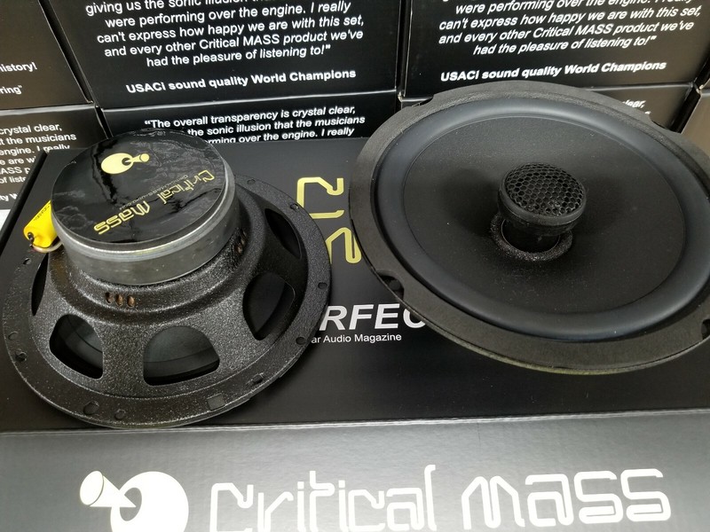 CRITICAL MASS SS6 SPEAKER 6.5'' DOOR COAXIAL AUDIO SQ BEST FRONT STAGE SQ SOUND