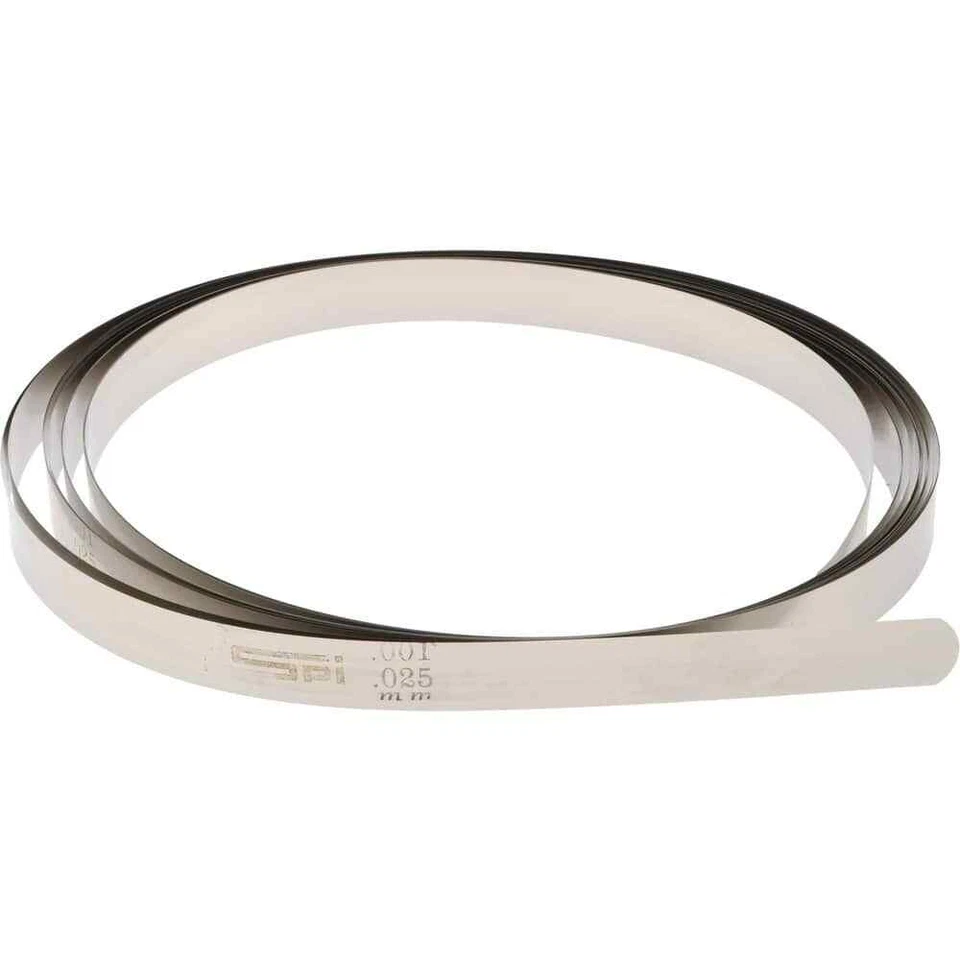 SPI 0.001 Inch Thick x 25 Ft. Long x 1/2 Inch Wide, Feeler Stock Roll High Ca...