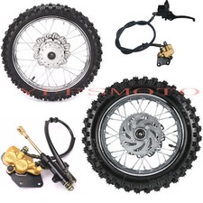 Llanta de rueda 60/100-14 y 80/100-12 neumático + pinza de freno para bicicleta PW80 TTR90 YZ50 YZ60