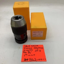 Drill chuck J0220, Keyless, 5-20MM/ 3/16-3/4”, JT3, (1 Pc In Lot) 862-vid 1-1