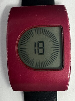 Broken For Parts Timepiece Charles Coster Red Watch Unisex 29mm New Battery Z