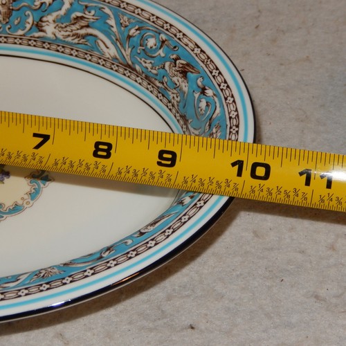 Wedgwood FLORENTINE Turquoise Dragon Oval Serving Vegetable 10" Bowl W2714 - Picture 6 of 6