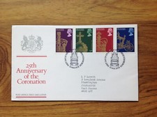 GB Coronation  25th  Anniversary   First Day Cover  1978 ,  Edinburgh   pmk  .