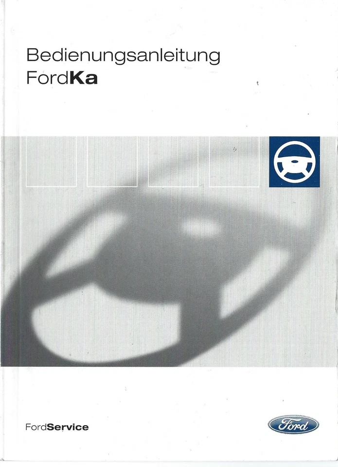 FORD KA SPORTKA Betriebsanleitung 2003 Bedienungsanleitung Handbuch Bordbuch BA - Bild 1 von 1