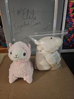 (2) Warmies Lamb Sheep Plush Childrens Heating Pad Cold Pack 12  Stuffed Tr8#131