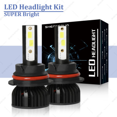 2x 9007/HB5 LED Headlight Bulbs Kit 6500K White High Low Beam light Super Bright
