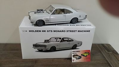 1:18 Biante Holden HK GTS 327 Monaro 1968 in Wraith White Blown Street Machine