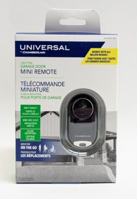 Chamberlain MC100-P2 Universal 2-Button Mini Keychain Garage Door Remote