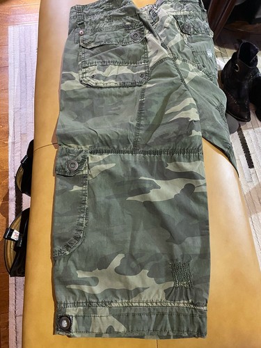 Buffalo”David Bitton” Camo Shorts US Men’s 34 - Picture 9 of 9