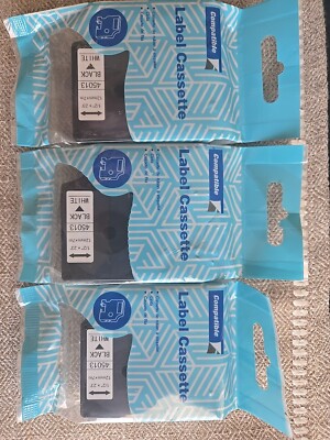 45013 Tape Compatible for DYMO D1 Label Maker Tape Refills S0720530 1/2 In