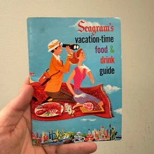 VTG c.1950s SEAGRAMS VACATION DRINK GUIDE Cocktail Recipes Mixology Advertising