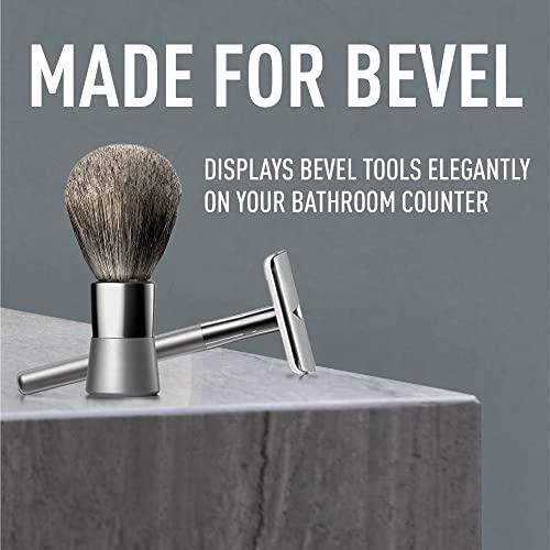 Bevel Shaving Brush & Safety Razor Stand, Dual Shave Stand, Helps to Protect - Picture 3 of 5