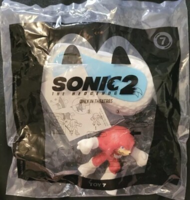 2022 McDonald's Happy Meal Toys Sonic 2  New, Sealed Toy #7 Knuckles
