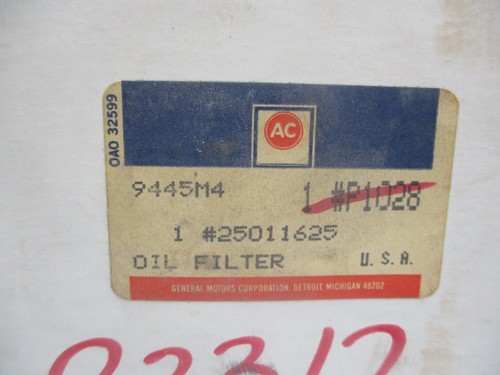 AC P1028 Oil Lube Filter GM 25011625 - Picture 2 of 4