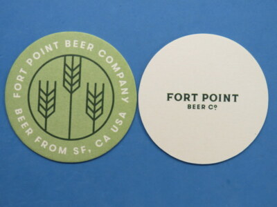 Beer Collectible Coaster: FORT POINT Beer Co Brewery ~ San Francisco, CALIFORNIA