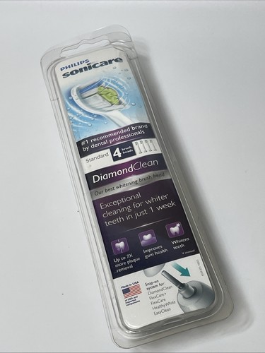 2 Philips Sonicare DiamondClean Standard Replacement Brush Heads White NIP - Picture 5 of 5