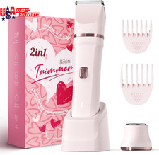 Bikini Trimmer for Women - Painless Electric Razors for Silk Skin,Cordless Body