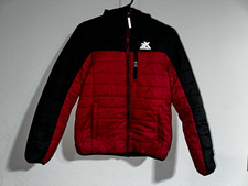 ZeroXposur Kids Colorblock Puffer Jacket Full Zip Pockets Red/Black L 14/16